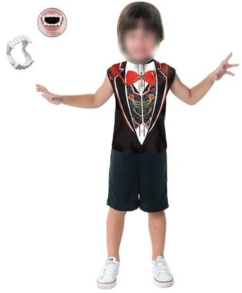 XIS0895 FANTASIA INFANTIL VAMPIRO P