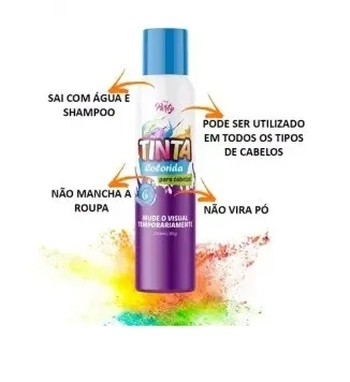 AE2600031 TINTA P/ CABELO AE AZUL NEON 150ML MY PARTY