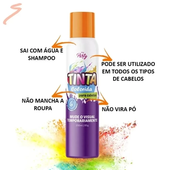AE2600033 TINTA P/ CABELO AE LARANJA NEON 150ML MY PARTY