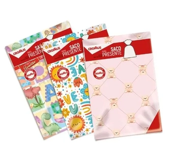 99580059 SACO METAL/PEROL 35X54 BEBE SORTIDO PT C/50 UN