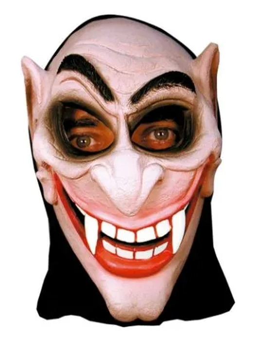 711 MASCARA LATEX C/CAPUZ VAMPIRO SARCASTICO