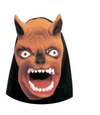 758 MASCARA LATEX C/CAPUZ LOBO