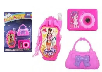 TK-AB5160 BRINQUEDO CONJUNTO CAMERA/CELULAR/BOLSA