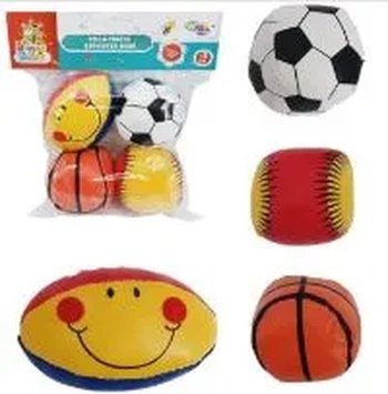 TK-AB6114 BRINQUEDO BOLINHA DE ESPUMA C/ 4 PCS