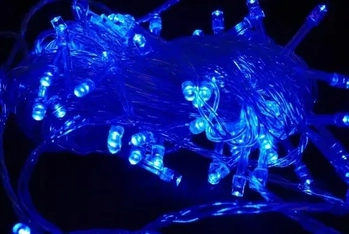 89068 PISCA C/50 LEDS AZUL FIO TRANSP 5MTS BIVOLT