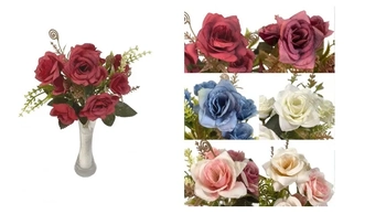 03371 MINI BUQUE DE ROSAS DIAMANTES X 7