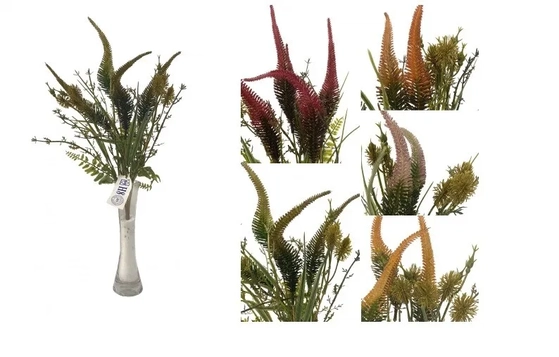 E/1081 BUQUE DE FOLHAGEM DE SAMAMBAIA SILVESTRE X7 44CM