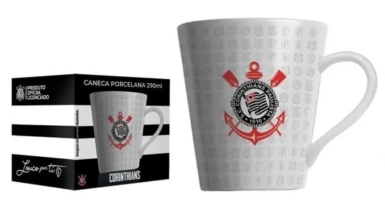 221390 CANECA PORCELANA 290ML CORINTNHIANS-LICENCIADO