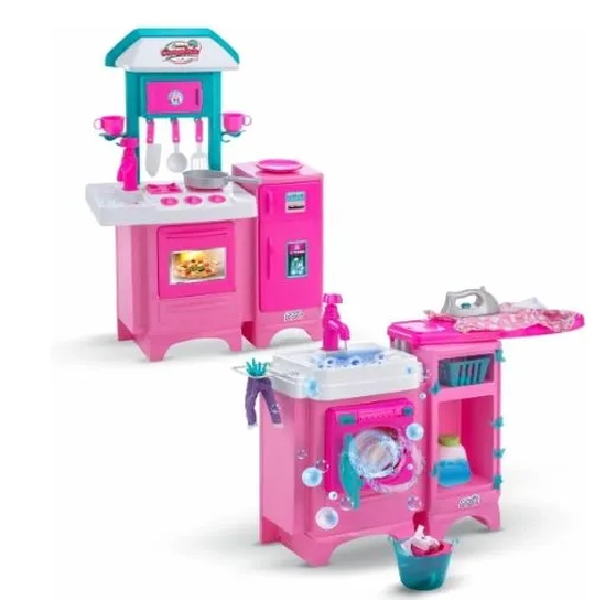 8043 KIT COZINHA COMPLETA E LAVANDERIA & LAVA E PASSA