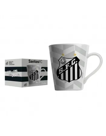 221370 CANECA PORCELANA 290ML SANTOS-LICENCIADO