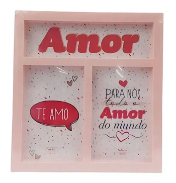 WD09904 PORTA RETRATO PLASTICO DUPLO AMOR 10X15