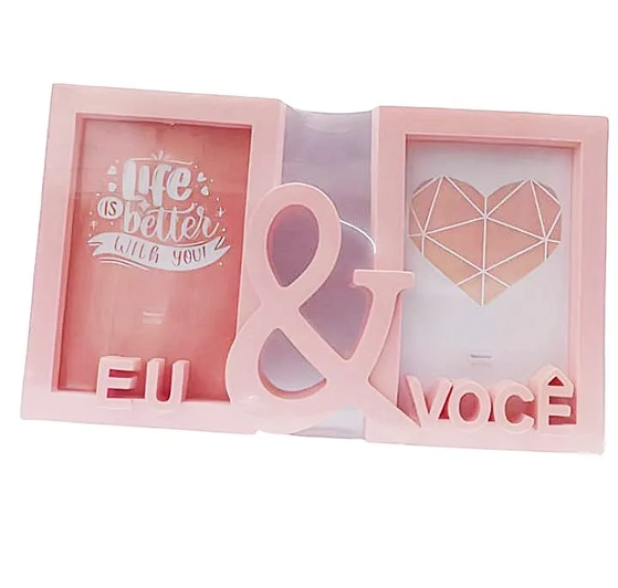 WD09905 PORTA RETRATO PLASTICO EU & VOCE 10X15CM