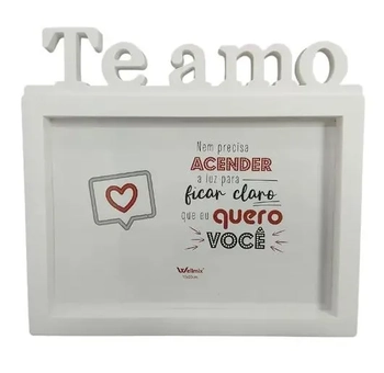 WX3178 PORTA RETRATO PLASTICO TE AMO 15X20CM