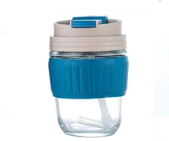 UCO114 COPO DE VIDRO C/TAMPA DE PLASTICO 350ML