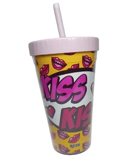 20.21-3 COPO ACRILICO CANUDO  LOVE 600ML