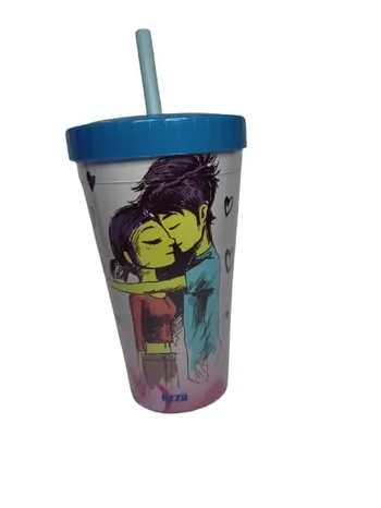 20.21-5 COPO ACRILICO CANUDO  LOVE 600ML