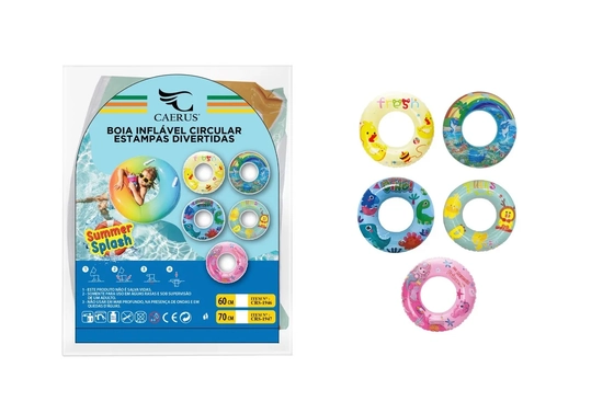 CRS-1944 BOIA INFLAVEL REDONDA ESTAMPADA 75CM