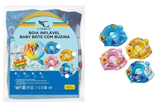 CRS-1962 BOTE SUPER CARRINHO C/ BUZINA C/FRALDA  60X65CM