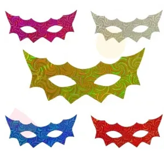 904194 MASCARA HOLOGRAFICA C/10