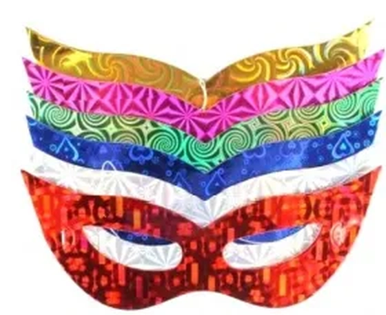 904195 MASCARA HOLOGRAFICA C/10