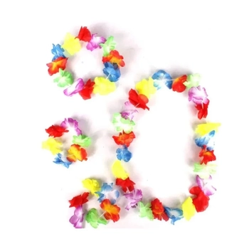 904252 KIT HAVAIANO C/ 1COLAR/1 COROA E 2 PULSEIRAS