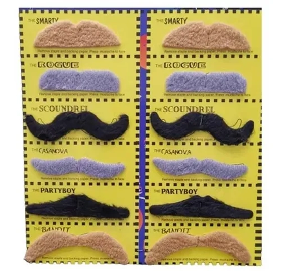 904292 CARTELA DE BIGODE C/12