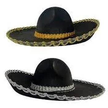 904304 CHAPEU MEXICANO EM FELTRO