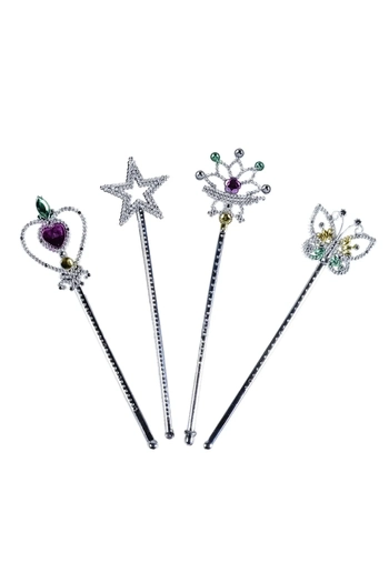 904266 VARINHA METALIZADA PRATA 30CM C/12