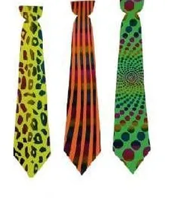 904321 GRAVATA PLASTICA COLORIDA C/12