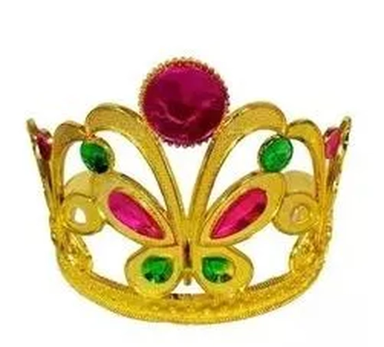 904352 COROAS PRINCESA DOURADA 10X13CM C/12