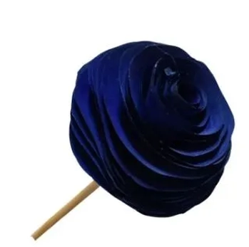 VAR-01-AZ- PALITO DIFUSOR EM MADEIRAFLOR 25CM COR AZUL ROYAL