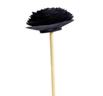 VAR-002/PO PALITO DIFUSOR EM MADEIRA 25CM COR PRETA