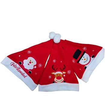 900098 GORRO PAPAI NOEL DECORADO