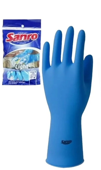 284970202 LUVA LATEX LIGTH AZUL XG