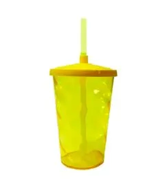 COPO TWISTER 750 ML CRISTAL AMARELO C/ TAMPA