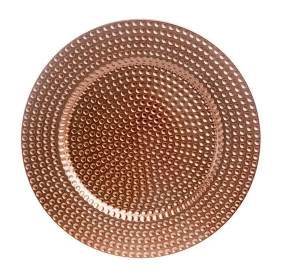 F856-DS SOUSPLAT PLASTICO DOURADO ROSA