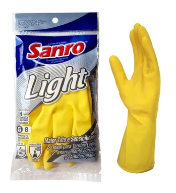 282970402 LUVA LATEX LIGTH AMARELA M