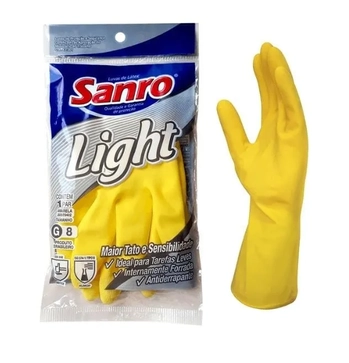 283970402 LUVA LATEX LIGTH AMARELA G