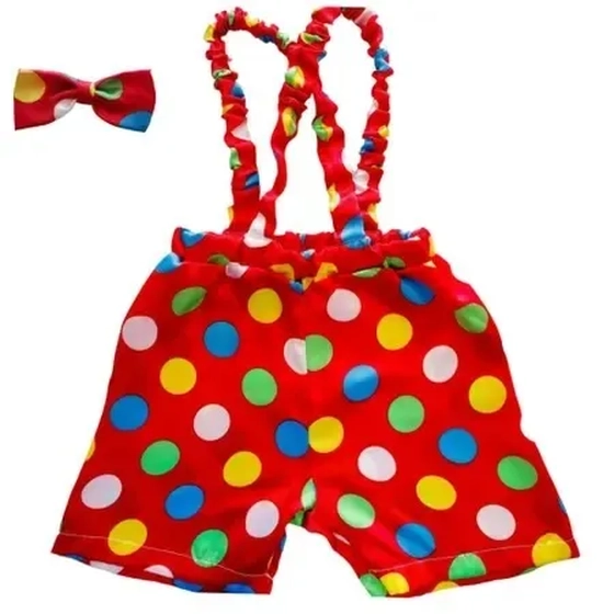 644/GG FANTASIA INFANTIL BERMUDA PALHACINHO