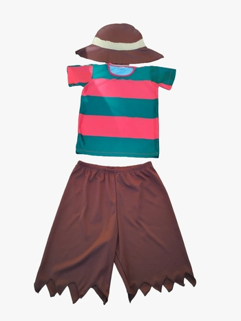 662-M FANTASIA INFANTIL MENINO LISTRADO VERDE