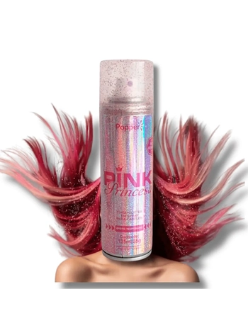 CL9418-P TINTA GLITTER SPRAY P/CABELOS PINK PRINCESA 150ML