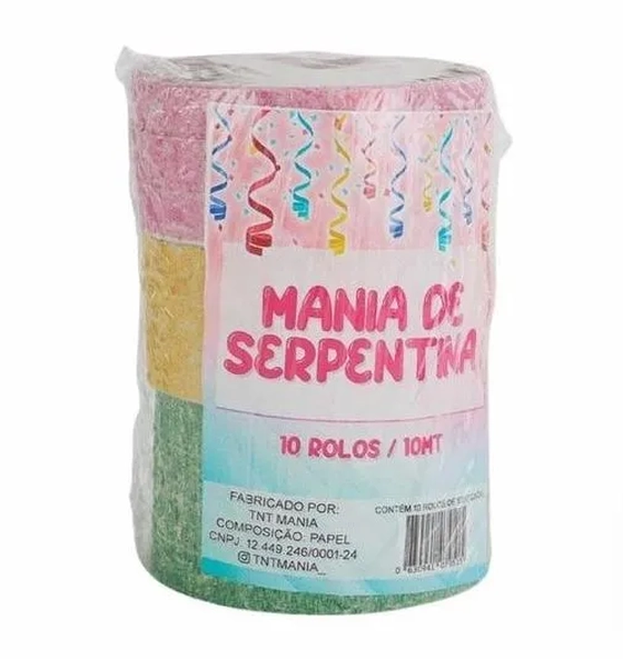 SERPENTINA TNT ROLO C/10 UNIDADES