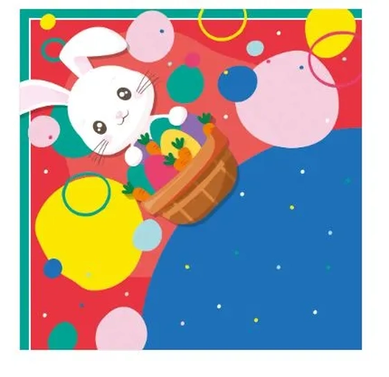 88500333 EXPRESS DIVERTIDAMENTE AZUL 39X39 C/25