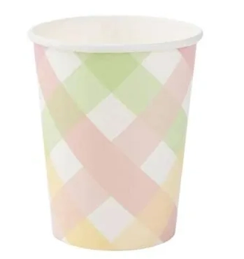 MX205S COPO PAPEL XADREZ CANDY COLORIDO