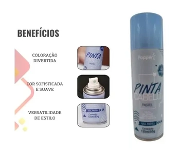 PL9418-B PINTA CABELO PASTEL - AZUL 135ML