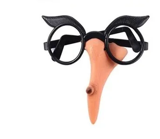 900189 NARIZ DE BRUXA C/OCULOS 10X13CM