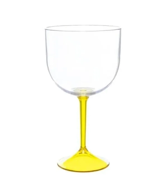 7327 TACA GIN BICOLOR SLIM PE AMARELO