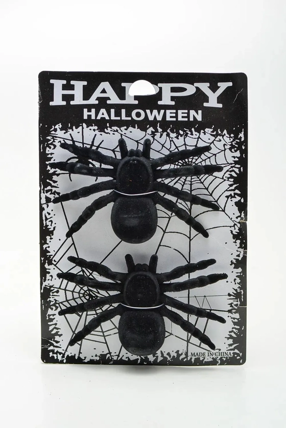 900195 ENFEITE ARANHA DE PLASTICO 10X16CM C/2