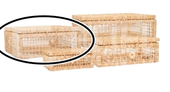 025 MALETA DE PALHA 14X33,5X25,5CM