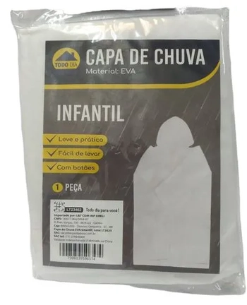 LT23462 CAPA DE CHUVA INFANTIL